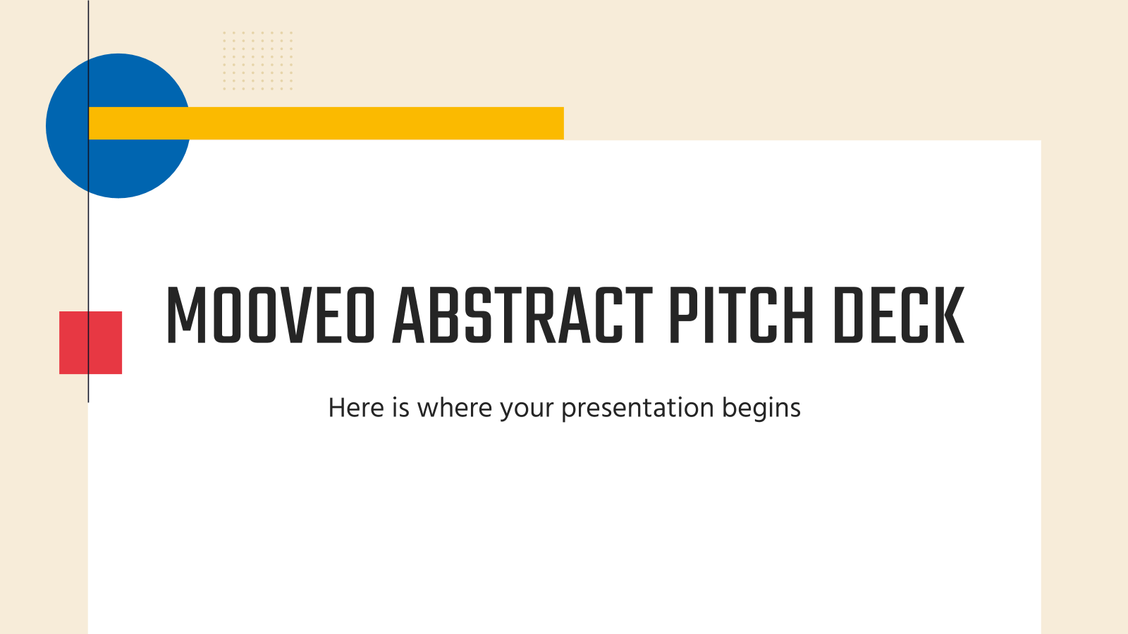 Mooveo Abstract Pitch DeckPPT模板
